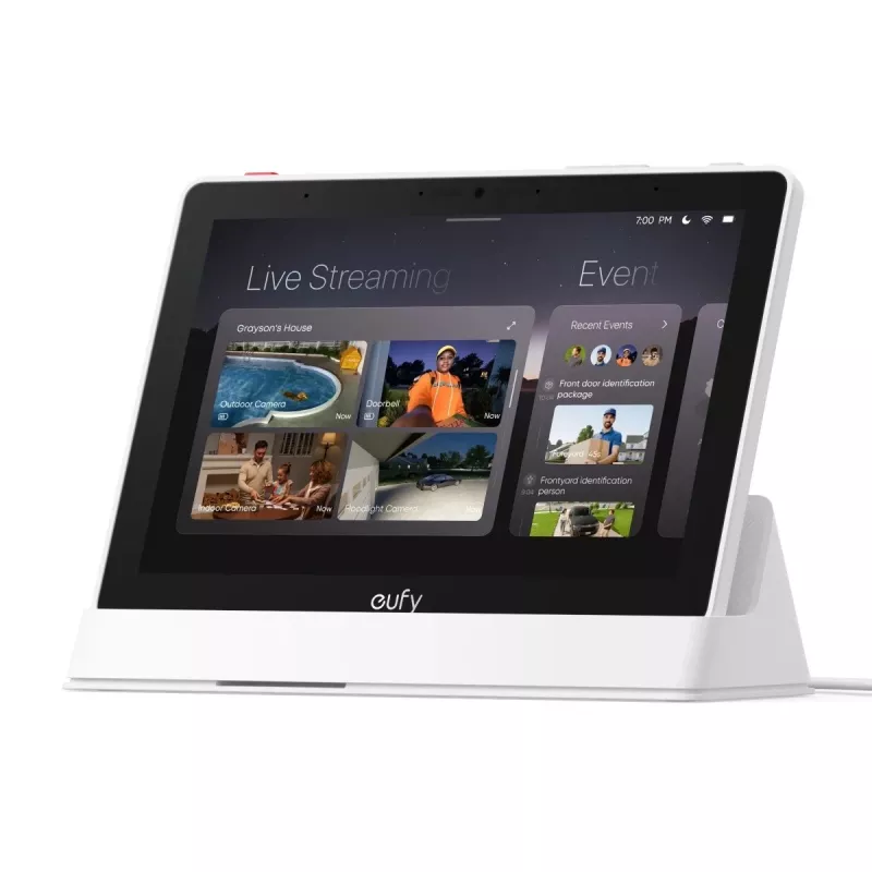 Home-beveiligingsassistent Anker Eufy T87A03W1 slim apparaat zwart/wit
