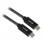 Sharkoon USB 3.2 Gen 2-kabel USB-C stekker > zwart/grijs 1 meter - kabel - digitaal/data