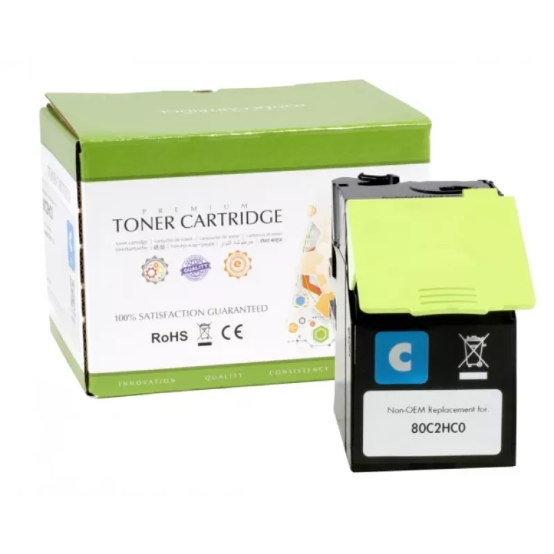 Compatibele Static-Control Lexmark 802HC (80C2HC0), cyaan, 3000 pagina's