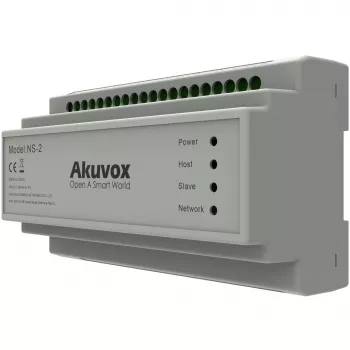 Akuvox NS-2 netwerkswitch Fast Ethernet (10/100) DIN-rail grijs