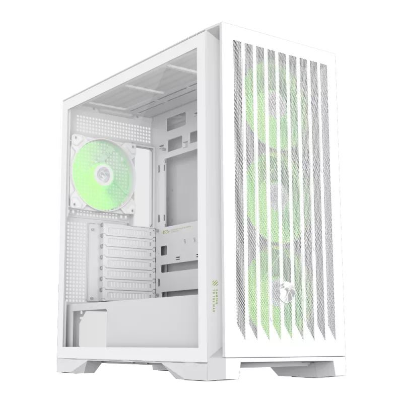 Gamemax behuizing | LEADER 2 WH | wit | E-ATX | voeding niet inbegrepen