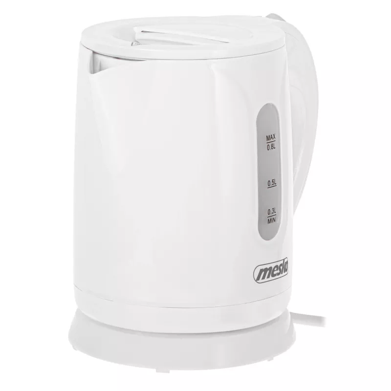 Mesko waterkoker | MS 1376 | Elektrisch | 850 W | 0,8 L | Kunststof | 360°-draaivoet | Wit