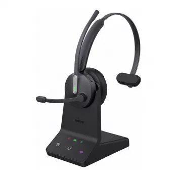 Draadloze mono-headset Yealink WH64 Pro Teams met Bluetooth- en UC-compatibiliteit, ruisonderdrukkende microfoon