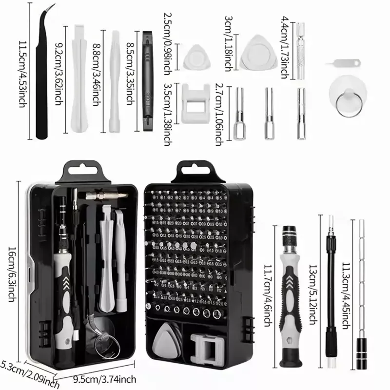 Extralink precisie schroevendraaierset, Torx schroevendraaiers 115 in 1
