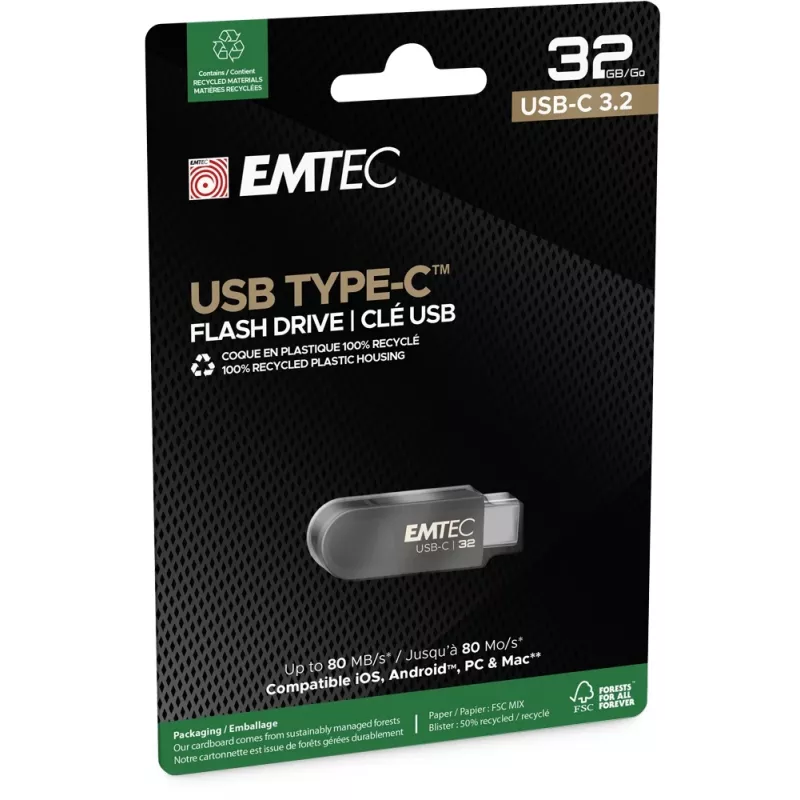 USB-stick Emtec 32 GB USB Type-C 3.2 Gen 1 C280