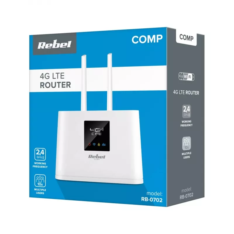 Router Rebel Comp RB-0702 4G LTE — mobiele/LTE-router, SIM-ondersteuning