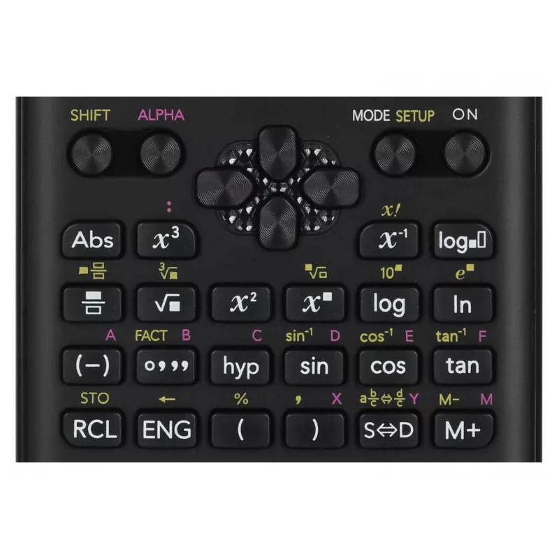 Casio FX-82ES PLUS-2 wetenschappelijke zakrekenmachine, 252 functies, 77 x 162 mm, zwart