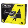 Amewi X4KPro, 4 rotoren, 3840 x 2160 pixels, 1500 mAh, grijs