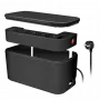 LogiLink stekkerdoos LPS282U 4 veiligheidsstopcontacten 2 USB-A 1 USB-C zwart