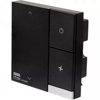 Smart HVAC-thermostaat Shelly LinkedGo zwart – digitale WLAN (802.11b/g/n), 87×87×35 mm