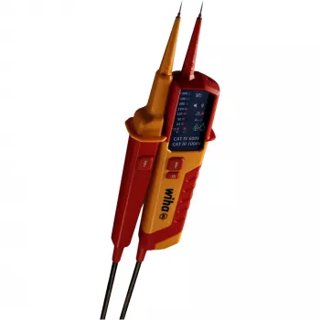 Spannings- en doorgangstester Wiha 45216 12–1000 V AC, handtester voor wisselspanning en doorgang