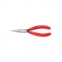 Knipex insteltang l.135 mm recht plat, smalle koeienleren huls