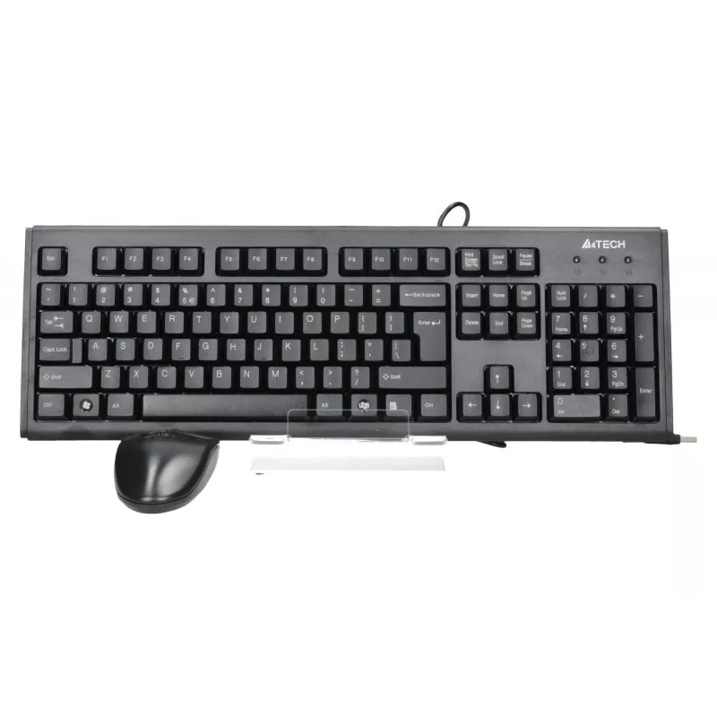 A4Tech KM-72620D - toetsenbord-muisset - USB - US - zwart