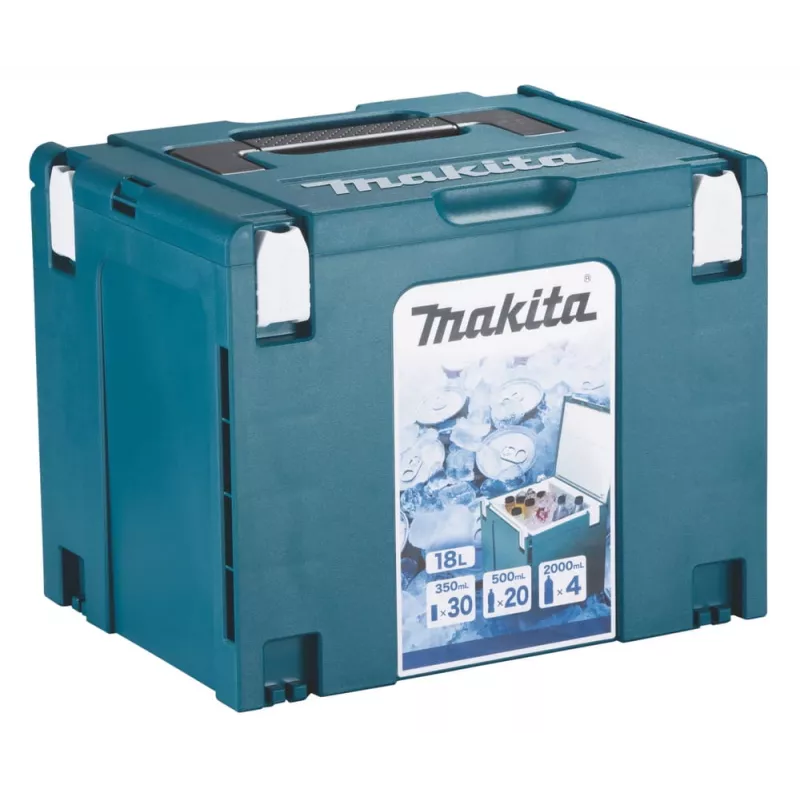Makita MAKPAC geïsoleerde koelbox, maat 4, 18 l, blauw (198253-4)