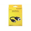 Delock 65587 adapter HDMI-A male naar VGA (D-Sub 15) female met audio, zwart/wit