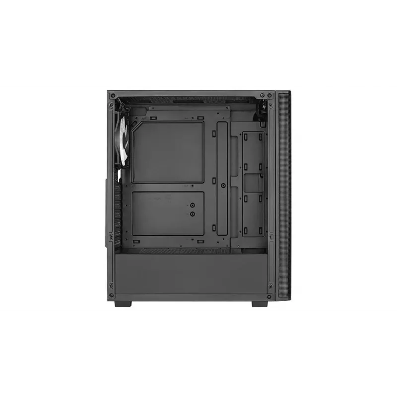 PC-behuizing AEROCOOL PGS DESIGNER-G-BK-v1 ATX-midi-tower, gehard glas, 4 RGB-ventilatoren, ondersteunt ATX, GPU 34,5 cm, CPU-koeler 158 mm