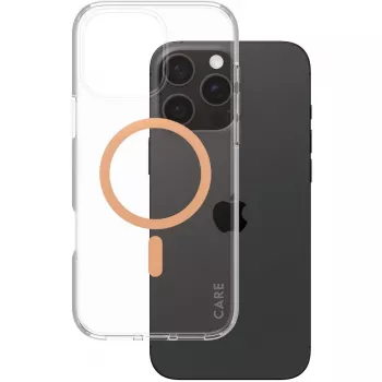 PanzerGlass CARE Urban Combat transparant hoesje met Peachy MagSafe iPhone 16 Pro Max