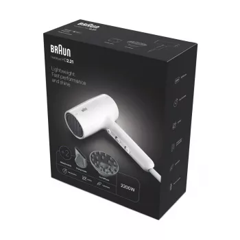 Haardroger Braun BRHD226E 2200W Ionic Technology Licht