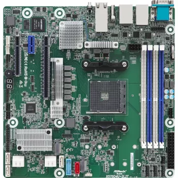 ASRock X570D4U-2L2T/BCM moederbord AMD X570 Socket AM4 micro ATX