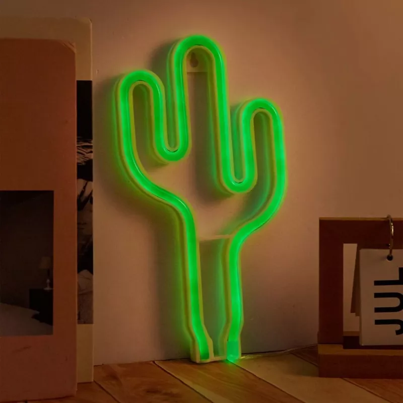 Neonlicht MANTA SNL74GN cactusgroen — decoratief neonbord, model SNL74GN