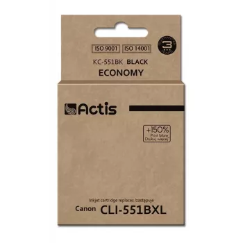 Actis KC-551Bk inkt (vervangt Canon CLI-551BK; standaard; 12 ml; zwart)