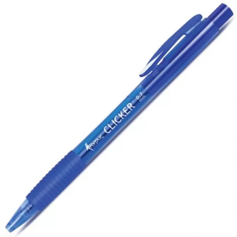 Balpen Forpus Clicker, 0,7 mm, blauw 1203-004