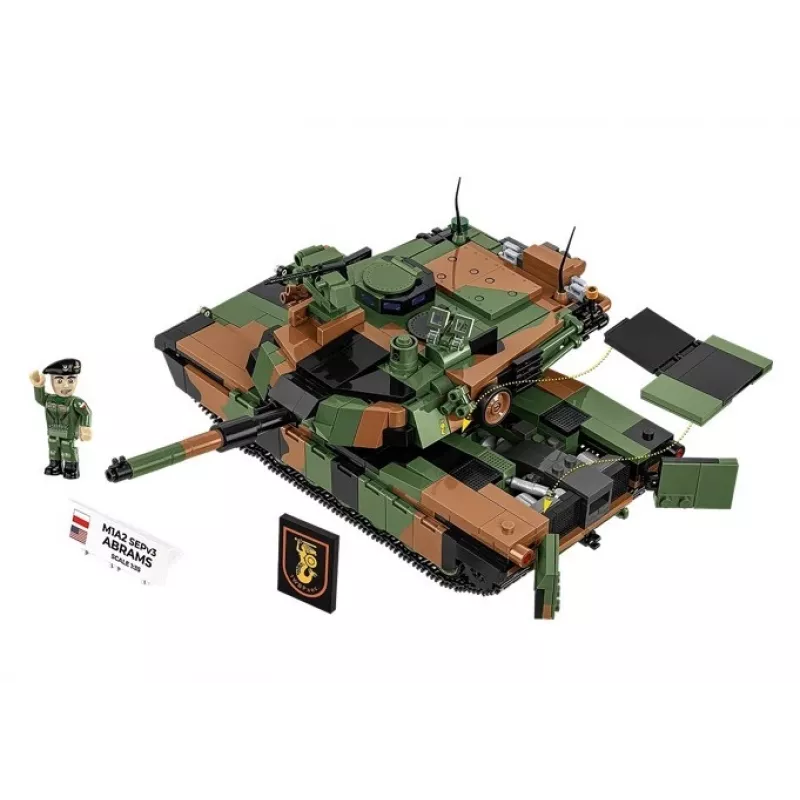 Constructieset Cobi M1A2 SEPV3 Abrams model met 1.065 bouwstenen