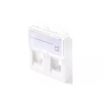 Wandcontactdoos Lanview LKS830 45x45 mm 2-poorts ethernet