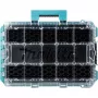 MAKTRAK organizer diep M, gereedschapskist blauw/transparant, transparant deksel