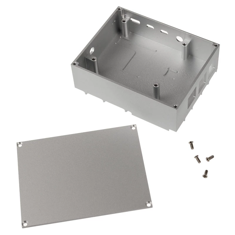 Akasa aluminium behuizing voor Raspberry Pi 4B met thermal-kit - zilver (A-RA09-M1S)
