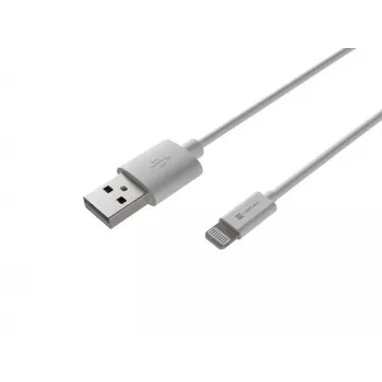 Natec Prati Lightning-kabel (m)->USB-A (m) 2m MFi wit NKA-2149