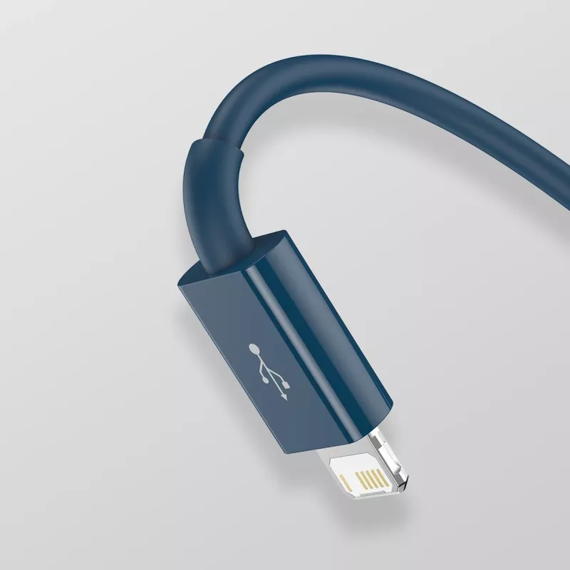 USB-kabel 3in1 Baseus Superior Series, USB naar Micro-USB / USB-C / Lightning, 3,5 A, 1,5 m (blauw)