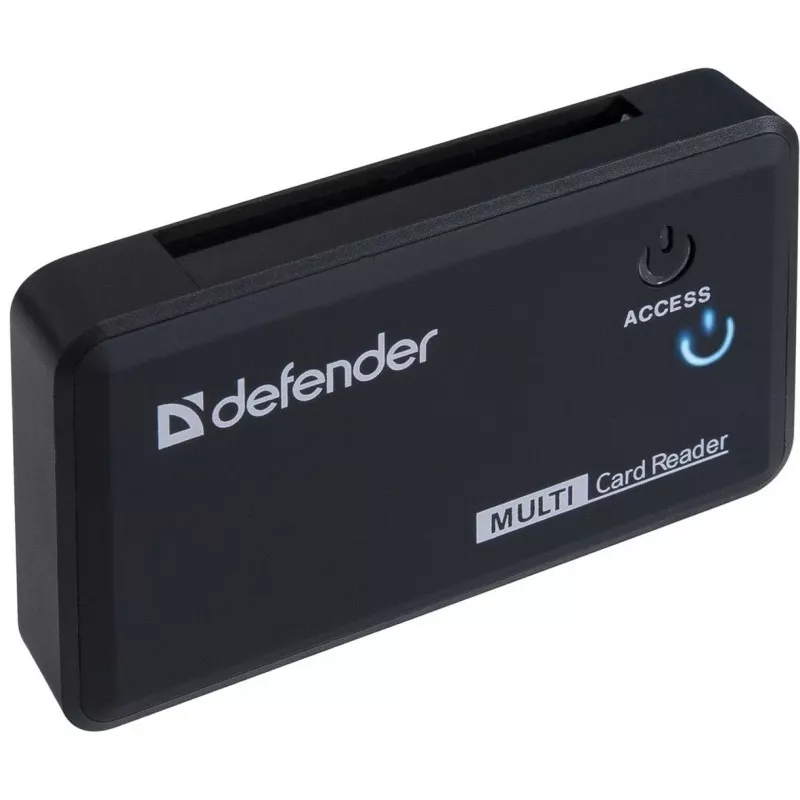 Kaartlezer Defender OPTIMUS USB 2.0 universeel zwart