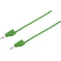 VOLTCRAFT Testkabel [stekker 4 mm - stekker 4 mm] 1 m groen MSB-300 (MSB-300-1-GR)