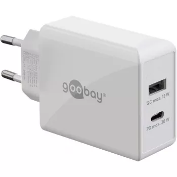 Goobay Dual USB-C™ PD (Power Delivery) snellader (30 W) (61674)