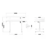 Elektrisch bureau MA-Leader 7.0 wit
