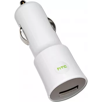 HTC autolader CC C120, USB, 1000mA, wit, bulk (CC C120)