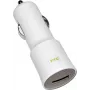 HTC autolader CC C120, USB, 1000mA, wit, bulk (CC C120)