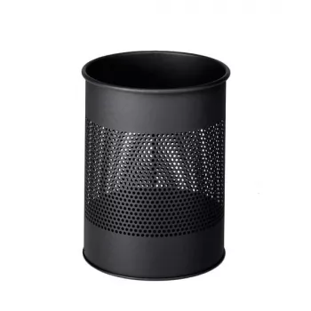 Robuuste prullenbak - rond - 15 L - staal