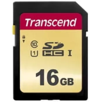 Flashgeheugen Transcend 16GB SDHC UHS-I 500S