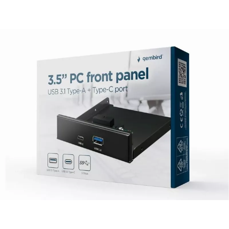 Behuizing-frontaccessoire 3.5 PANEL/USB 2P FDI3-U3C-01 Gembrid