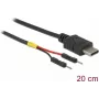 DeLOCK 85419 USB Type-C voedingskabel naar 2x enkele pinheader, 20 cm