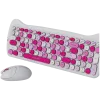 Draadloze toetsenbord- en muisset CANYON HSET-W6 Pink Kitty Edition