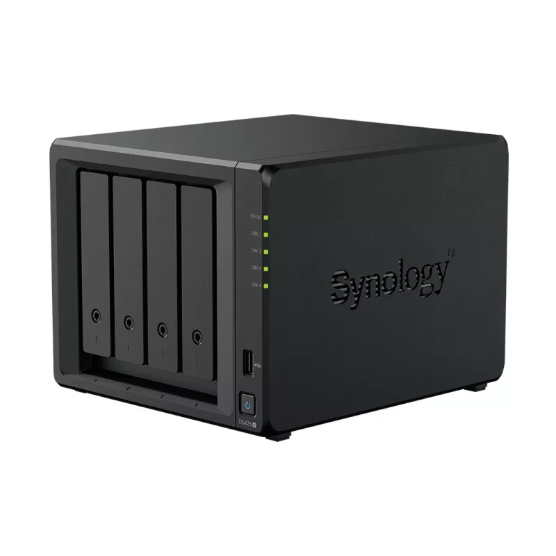 NAS-opslagserver SYNOLOGY DS425+ — 4-bay, Intel Celeron J4125 2,0–2,7 GHz, 2 GB DDR4, 0 TB, 2,5GbE, 2 M.2-sleuven