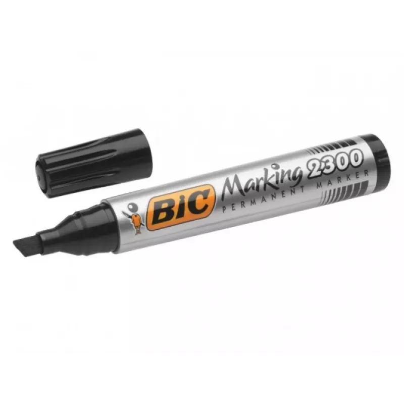 Permanentmarker BIC ECO 2300, zwart, 4-5 mm ronde punt