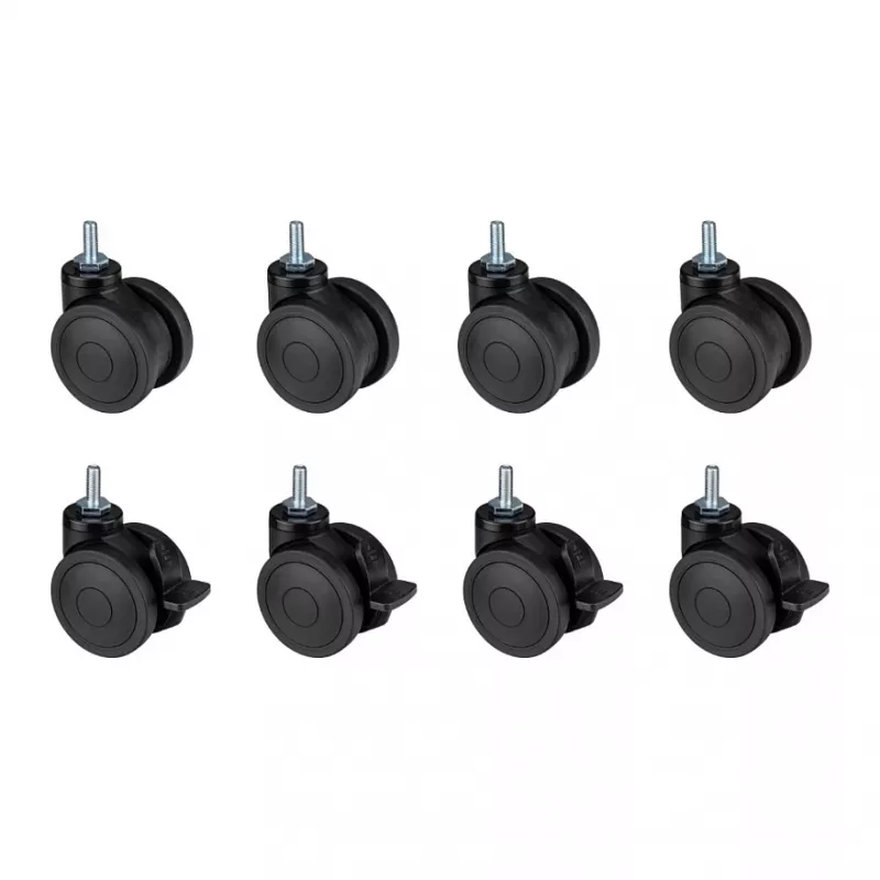 OPLITE Vergrendelbare zwenkwielen voor GTR S8/S8 Elite zwart retail (OP-CW)
