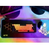 TRACER GameZone Hexy1 RGB muismat en toetsenbordmat, 80 x 30 x 0,4 cm, zwart