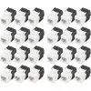 Digitus CAT 6 keystone jack onafgeschermd 24 stuks plat zwart wit RJ-45