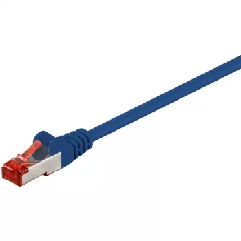 Wentronic Goobay CAT 6 patchkabel, S/FTP (PiMF), blauw, 50 m – LSZH halogeenvrij, koper (68276)