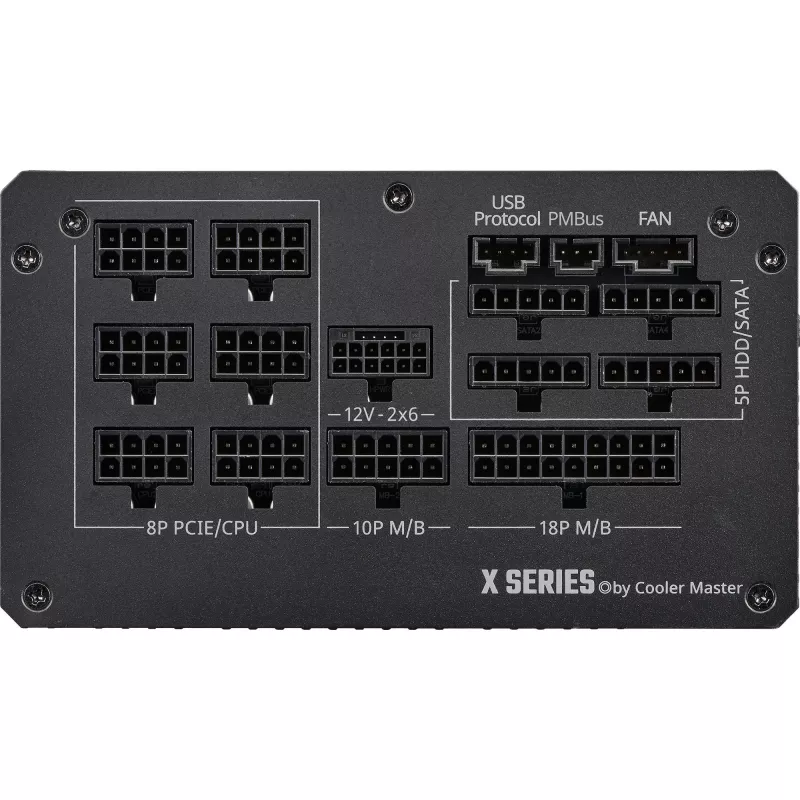 Cooler Master X Silent Edge Platinum 1100 MPS-B001-AZBP-NBEU pc-voeding, 1100 W, 80 PLUS Platinum, ATX 3.1, modulair, 12VHPWR, 20+4-pins, zwart